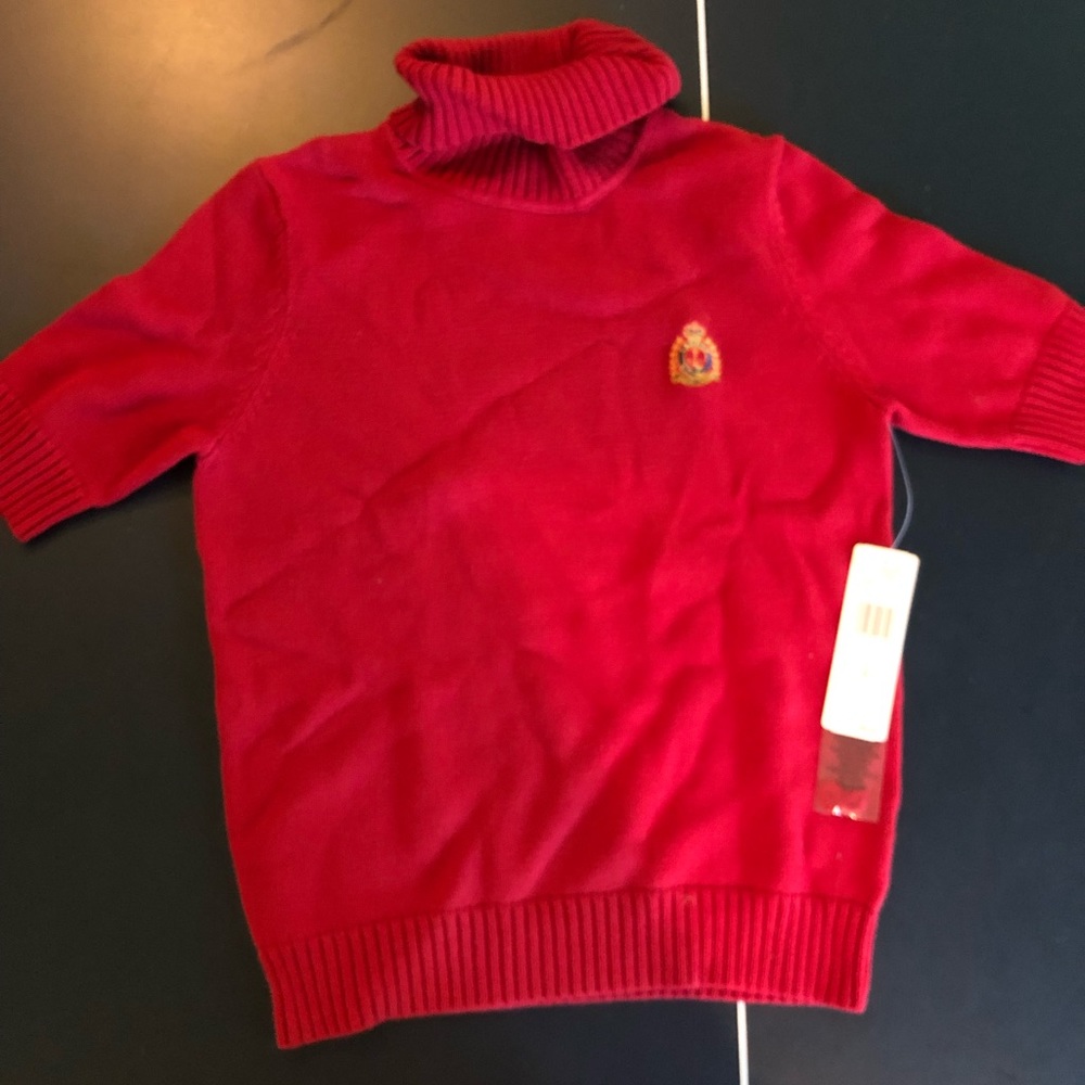 Ralph Lauren red sweater turtleneck
